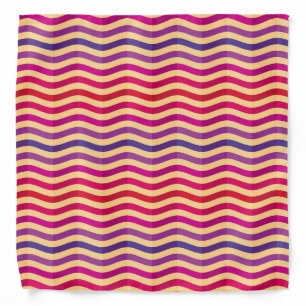 Background with stripes in retro 3 bandana