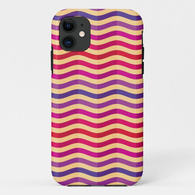 Background with stripes in retro 3 Case-Mate iPhone case (Back)