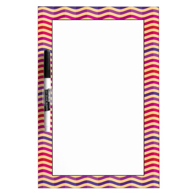 Background with stripes in retro 3 dry erase board (Front)