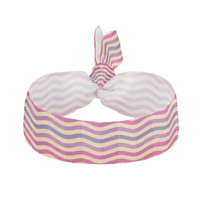 Background with stripes in retro 3 hair tie (Front)