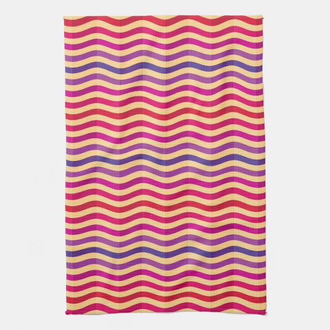 Background with stripes in retro 3 towel (Vertical)