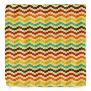 Background with stripes in retro 4 bandana