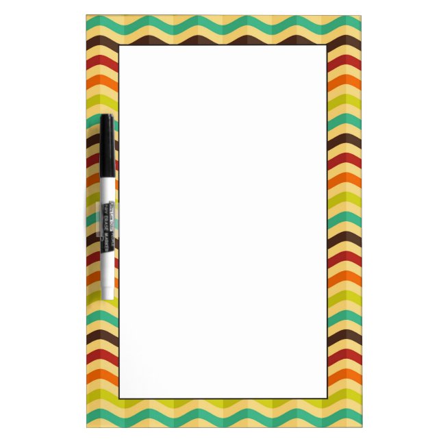 Background with stripes in retro 4 Dry-Erase board (Front)