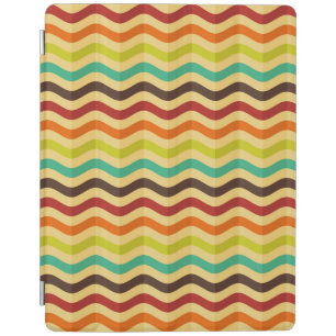 Background with stripes in retro 4 iPad smart cover