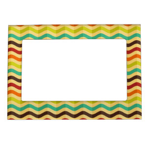 Background with stripes in retro 4 magnetic frame