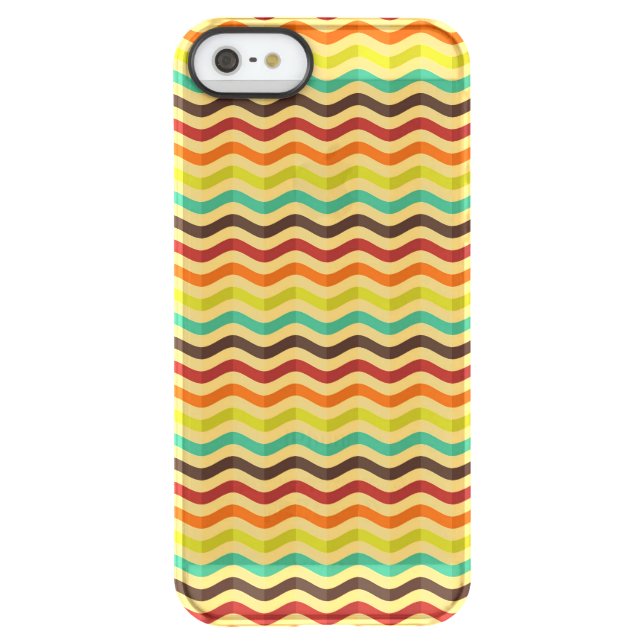Background with stripes in retro 4 uncommon iPhone case (Back)