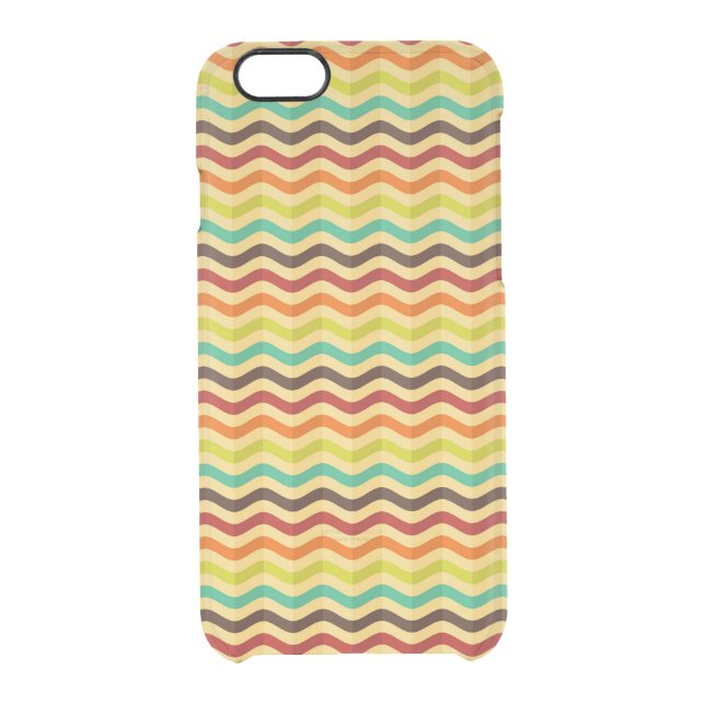 Background with stripes in retro 4 uncommon iPhone case (Back)