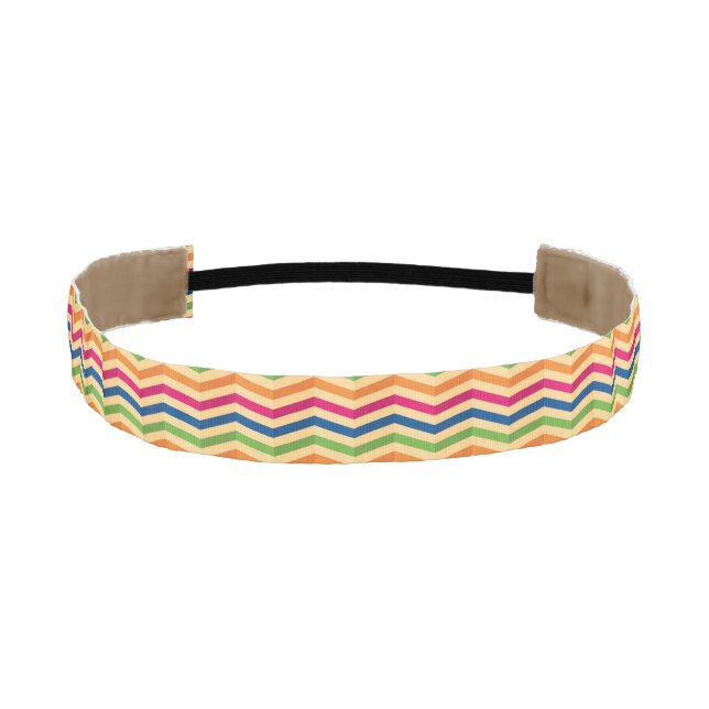 Background with stripes in retro athletic headband (Front)