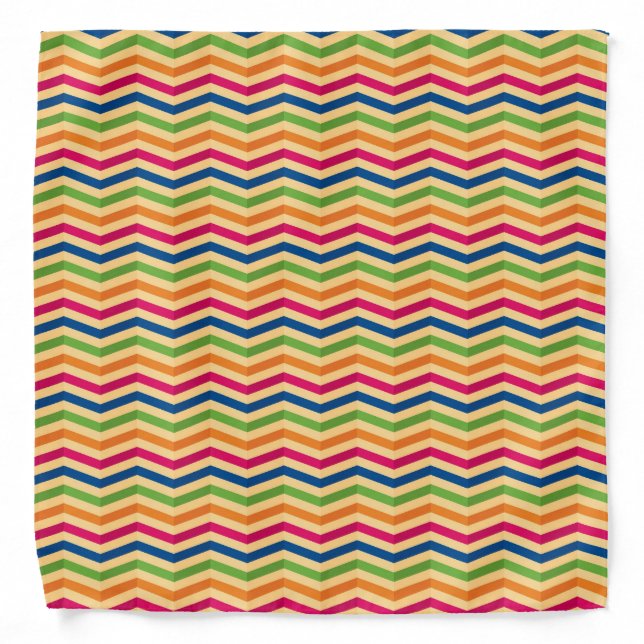 Background with stripes in retro bandana (Front)