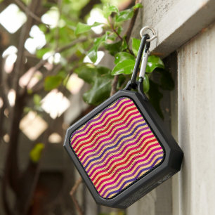Background with stripes in retro bluetooth speaker