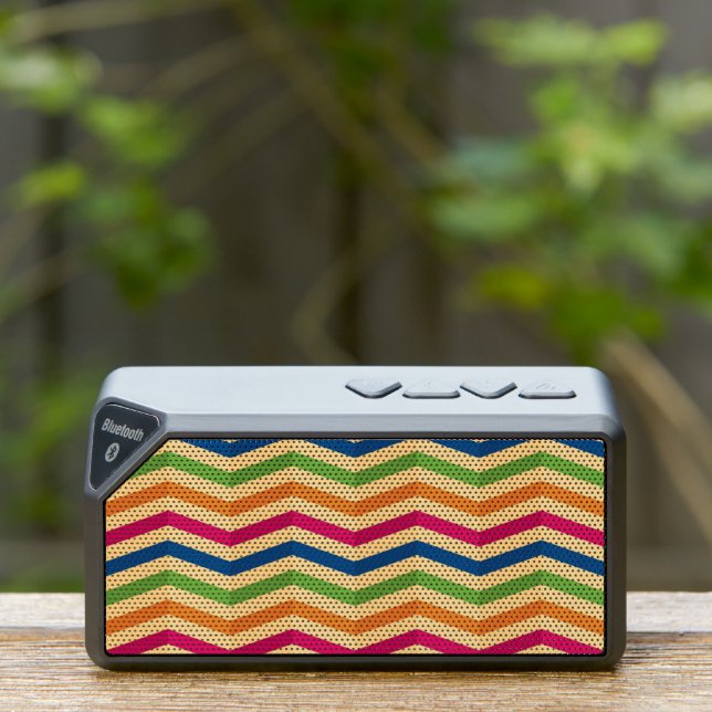 Background with stripes in retro bluetooth speaker (Insitu(Outdoor))