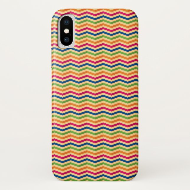 Background with stripes in retro Case-Mate iPhone case (Back)