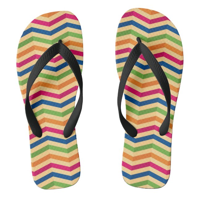 Background with stripes in retro flip flops (Footbed)
