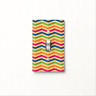 Background with stripes in retro light switch cover