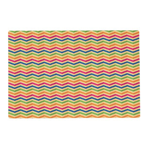 Background with stripes in retro placemat