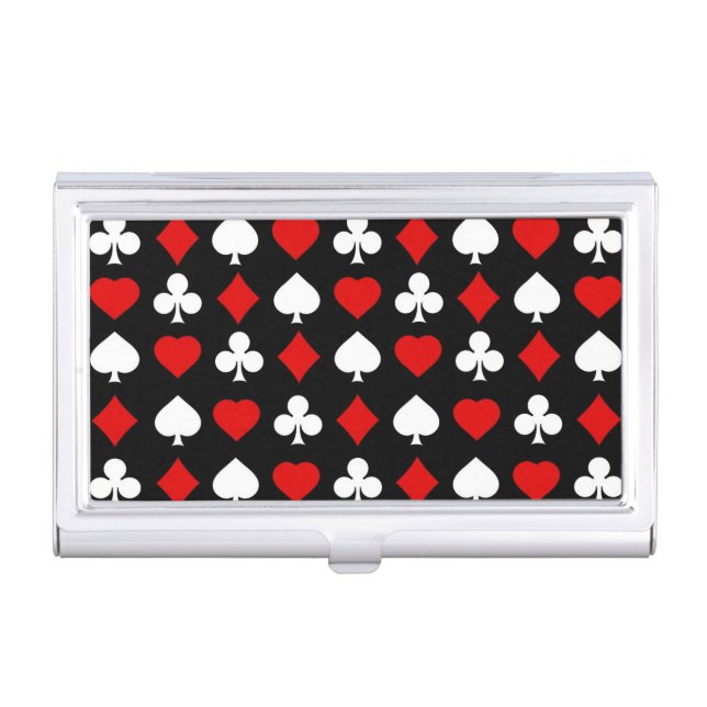 Background with suits business card case (Front)