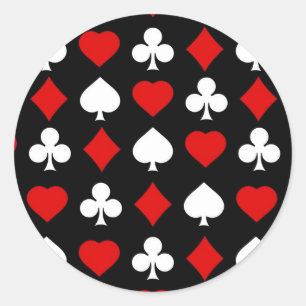 Background with suits classic round sticker