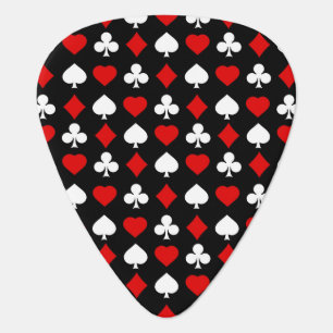 Background with suits guitar pick