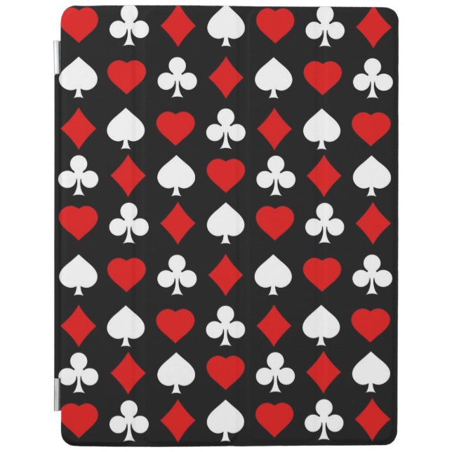 Background with suits iPad smart cover (Front)