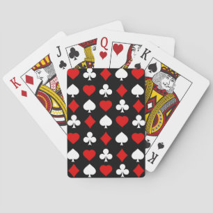 Background with suits poker cards