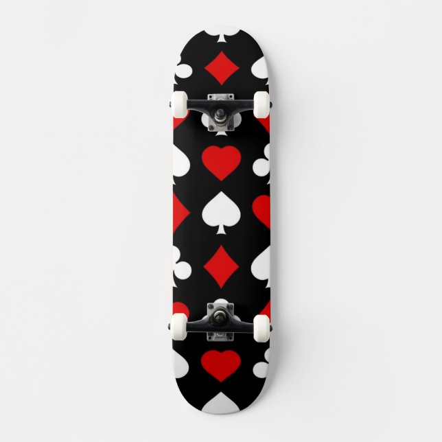 Background with suits skateboard deck (Front)