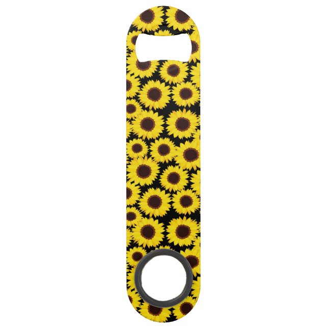 Background with sunflowers bar key (Front)