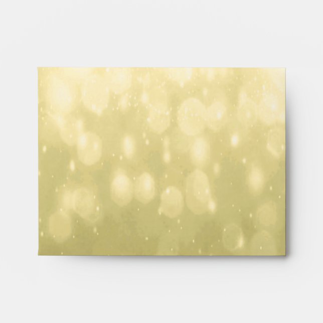 Background - Yellow Bokeh Glitter Lights Envelope (Front)