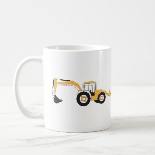 Backhoe Construction Truck Coffee Mug