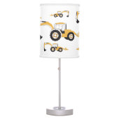 Backhoe Construction Truck Table Lamp (Front)