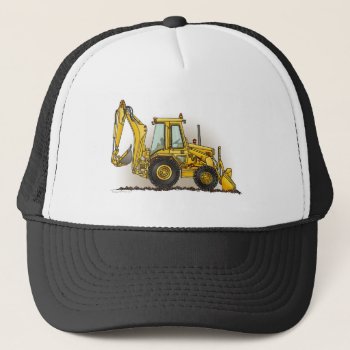 Backhoe Hat by justconstruction at Zazzle