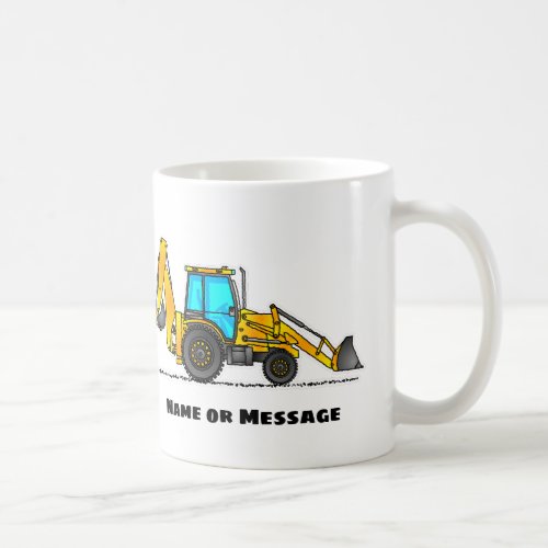 Backhoe Mug Excavator Mug Construction Theme Mug