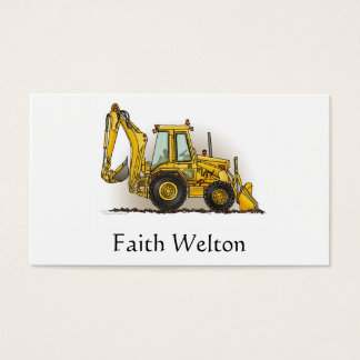 Backhoe Business Cards &amp; Templates | Zazzle