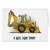 Backhoe Operator Cards (Front Horizontal)