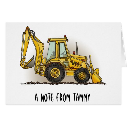 Backhoe Operator Cards (Front Horizontal)