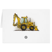Backhoe Operator Cards (Back Horizontal)