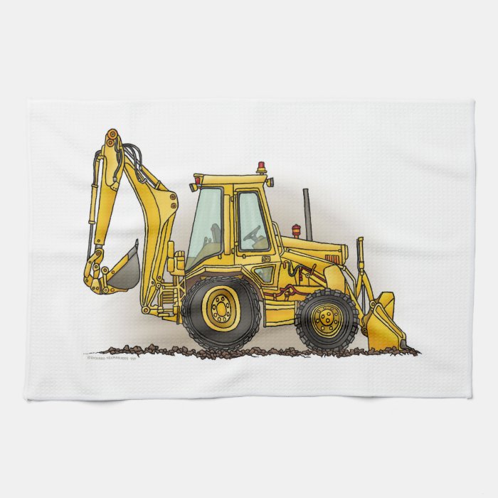 Backhoe Operator Hand Towel