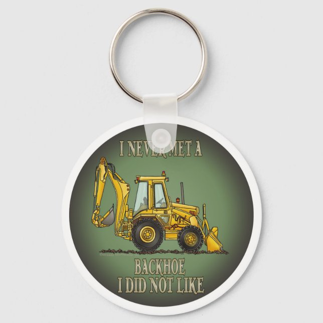 Backhoe Operator Quote Key Chain (Front)