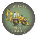 Backhoe Operator Quote Kids Sticker