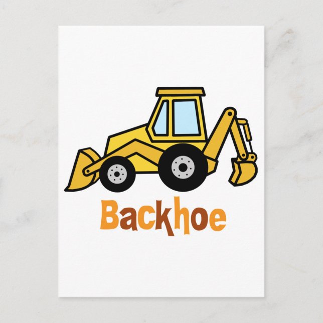 Backhoe Postcard (Front)