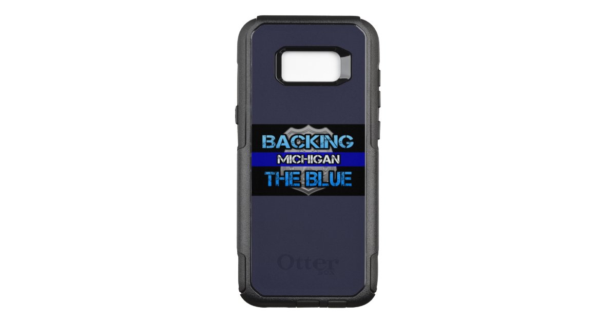 Backing The Blue Michigan Otterbox Case Zazzle Com