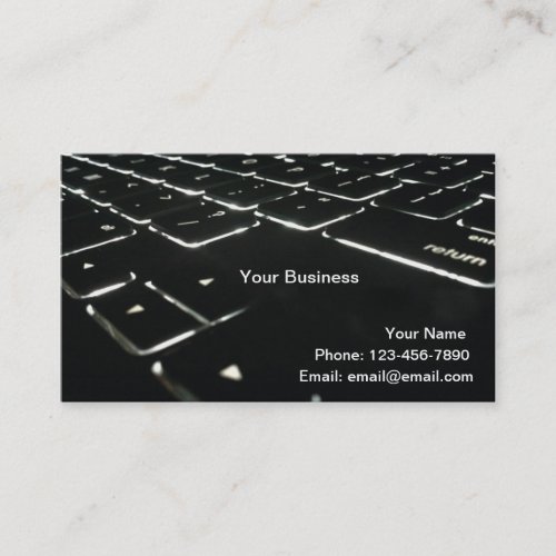 Backlit Business Cards