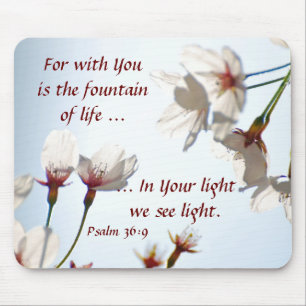 Backlit Cherry Blossoms 2 Mouse Pad