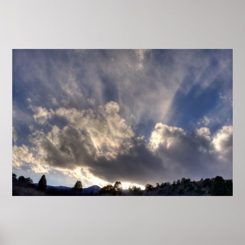 Backlit Clouds Poster