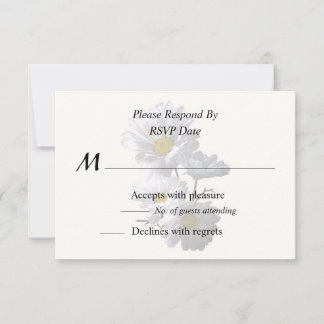 Backlit Daisies RSVP Card