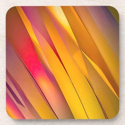 Backlit Grasses at Sunset Beverage Coaster