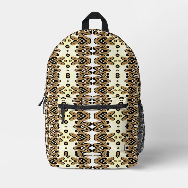 Backpack, An elegant multicolor floral pattern  Printed Backpack (Front)