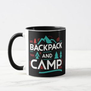 Backpack and Camp, summer Camp mug 