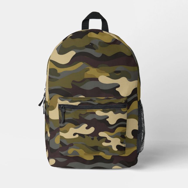 Backpack - Army colors - Green (Front)