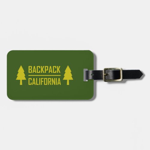 Backpack California Luggage Tag