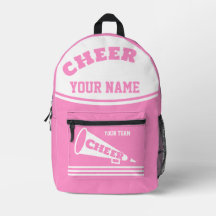 Backpack cheer team Cheerleader Personalized pink